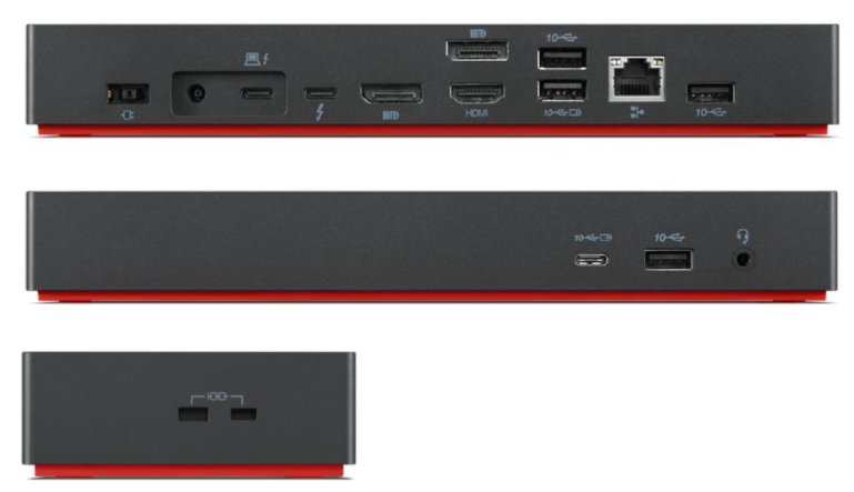 LENOVO THUNDERBOLT 4 DOCK UNIVERSAL 4K, HDMI(1), DP(2), USB(4), USB-C, LAN, 135W, 3YR