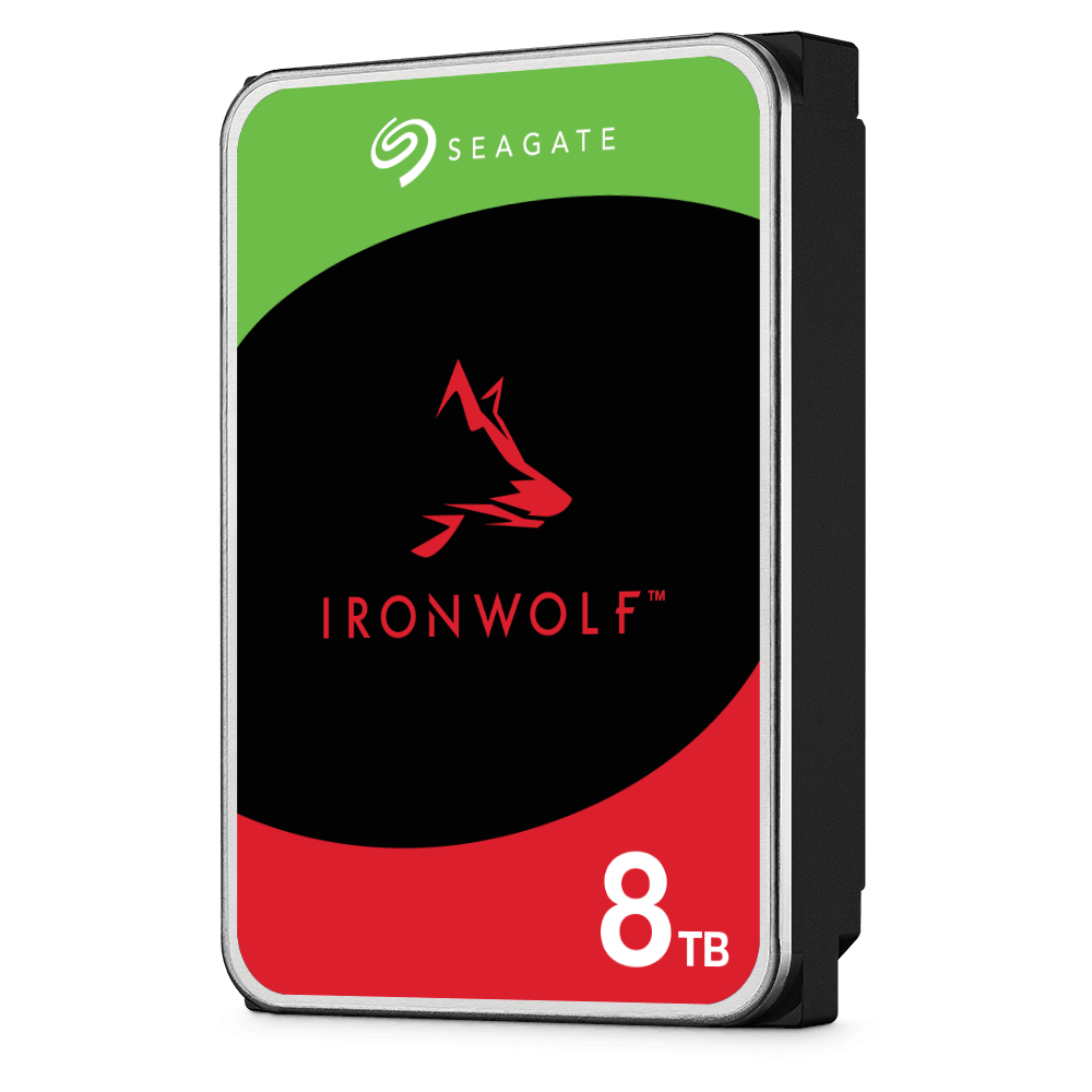 SEAGATE IRONWOLF NAS INTERNAL 3.5" SATA DRIVE, 8TB, 6GB/S, 7200RPM, 3YR WTY