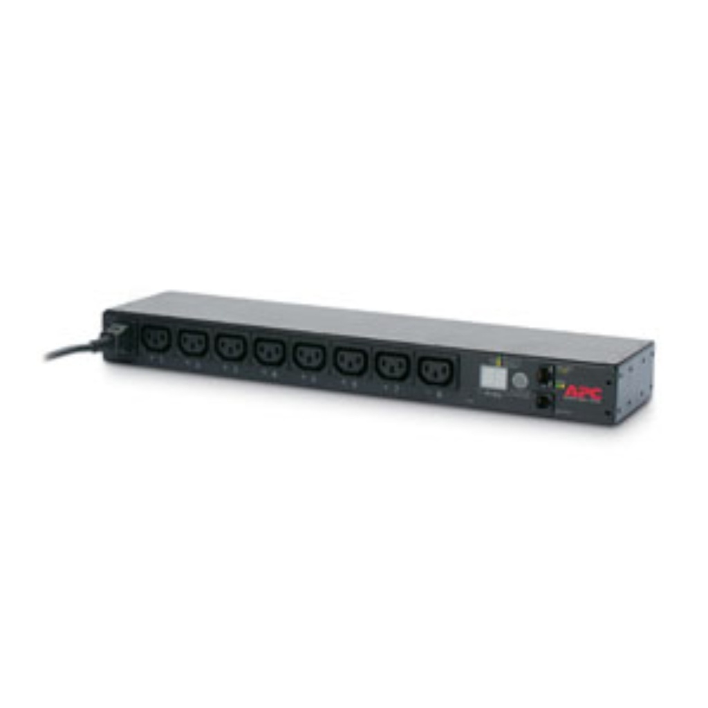 APC SWITCHED 1U RACK PDU12A/208V, 10A/230V, (8)C13,2YR