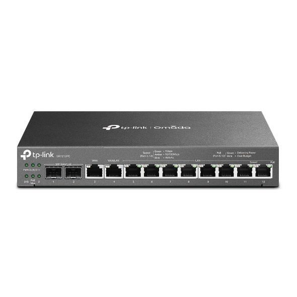 TP-LINK VPN ROUTER, GbE(8), WAN(1), SFP-GbE/WAN(2), GbE/WAN(1), 5YR