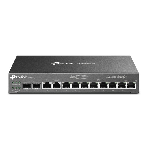 [ER7212PC] TP-LINK VPN ROUTER, GbE(8), WAN(1), SFP-GbE/WAN(2), GbE/WAN(1), 5YR